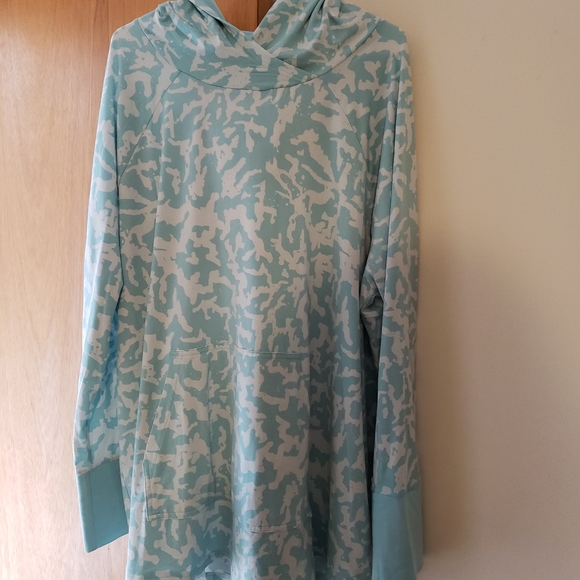 Lularoe 3x aqua hooded top - Picture 1 of 1